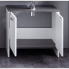 Meuble sous lavabo contemporain blanc Toscane