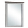 Miroir contemporain rectangulaire chêne clair/marron Solange