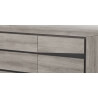 Buffet/bahut contemporain 245 cm coloris chêne mara/graphite Stefen