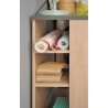 Bureau contemporain coloris chêne/gris Elfie