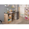 Bureau contemporain coloris chêne/gris Elfie