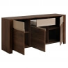 Buffet/bahut contemporain coloris noyer/mastic Santiago