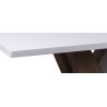 Table basse design rectangulaire blanc laqué Leontine