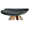 Chaise de salle à manger contemporaine noire (lot de 2) Denver