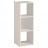 Meuble de rangement 3 compartiments blanc Lilicube