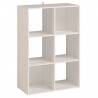 Meuble de rangement 6 compartiments blanc Lilicube
