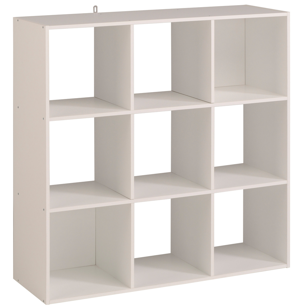 Meuble de rangement 9 compartiments blanc Lilicube Matelpro