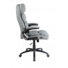 Fauteuil de bureau design en PU gris Davy