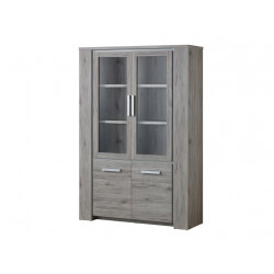 Vaisselier/argentier contemporain chêne rustique Maggie