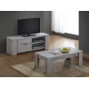 Table basse contemporaine rectangulaire chêne rustique Maggie