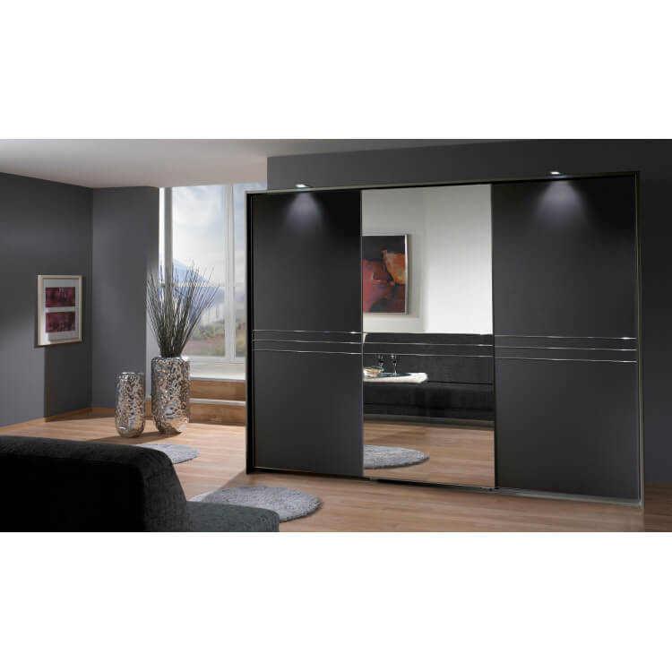 Armoire adulte design 3 portes coloris lave Davina