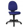 Chaise de bureau contemporaine en tissu bleu Luigi