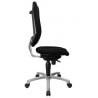 Chaise de bureau design en tissu noir Cristina