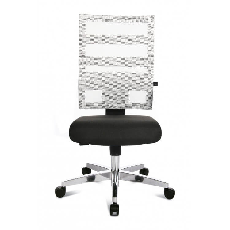 Chaise de bureau deisgn en tissu noir Alanis