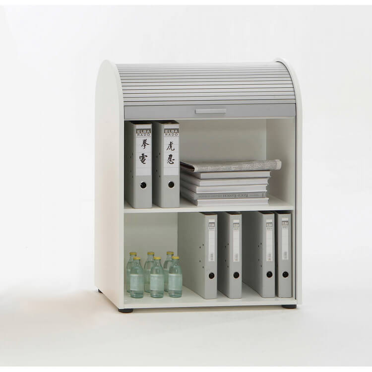 Meuble de rangement de bureau coloris blanc Belma