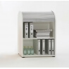 Meuble de rangement de bureau coloris blanc Belma