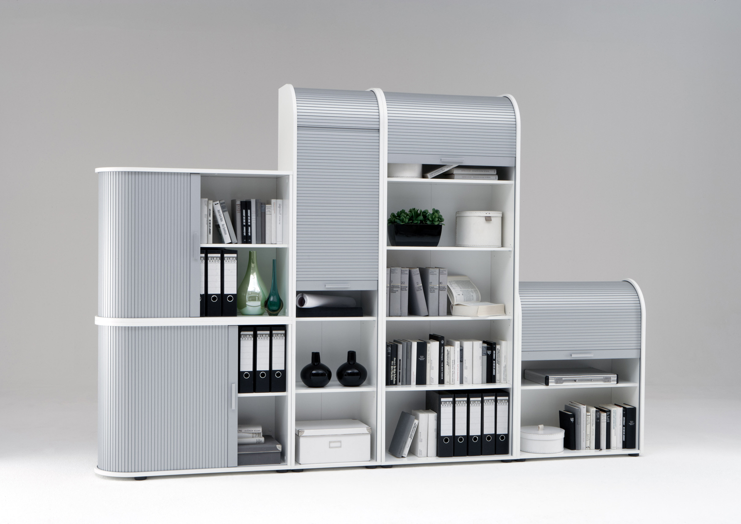 Meuble de rangement de bureau coloris blanc Belma