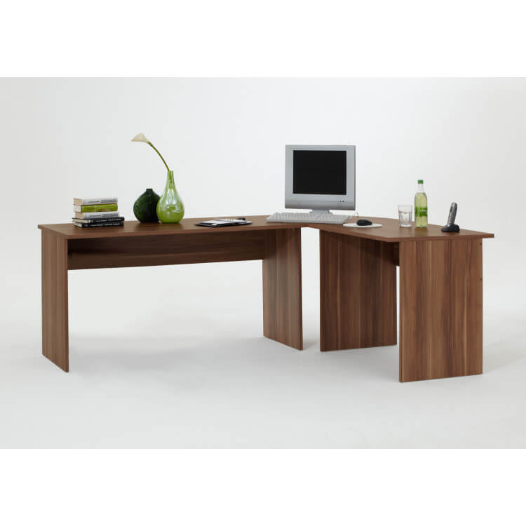 Bureau d'angle contemporain coloris mérano Birdy