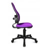 Chaise de bureau enfant design en tissu violet Mischa