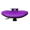 Chaise de bureau enfant design en tissu violet Mischa