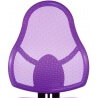 Chaise de bureau enfant design en tissu violet Mischa