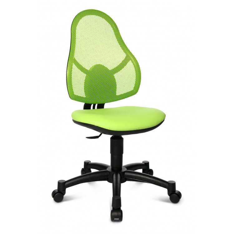 Chaise de bureau enfant design en tissu vert Mischa