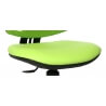 Chaise de bureau enfant design en tissu vert Mischa