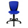 Chaise de bureau enfant design en tissu bleu Preston