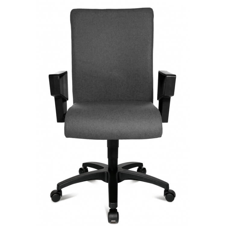 Fauteuil de bureau contemporain en tissu gris foncé Pantera