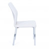 Chaise de salle à manger design en PU blanc (lot de 4) Ludvik