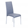 Chaise de salle à manger design en PU gris (lot de 4) Ariane