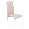 Chaise de salle à manger design en PU greige (lot de 4) Ariane