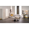 Chambre enfant contemporaine gris loft/blanc Sirocco