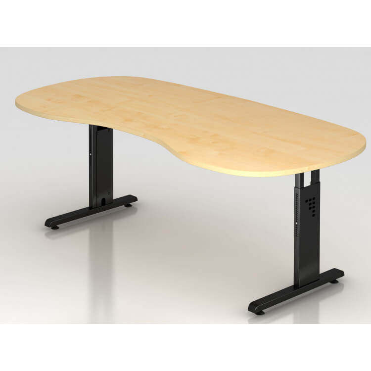 Bureau contemporain réglable en hauteur 200 x 100 cm Londonien II