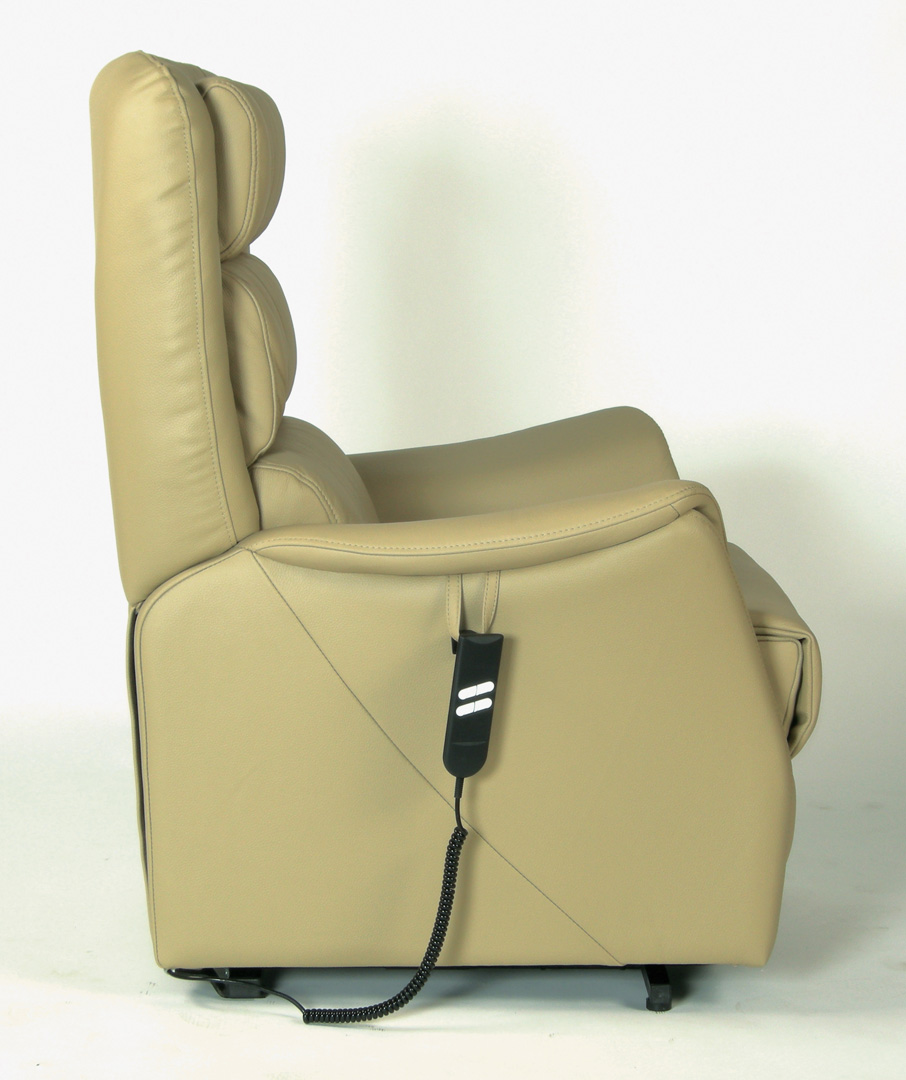 Fauteuil relaxation 100 cuir électrique releveur reposepieds intégré GRANNA Matelpro
