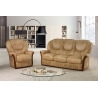 Fauteuil fixe contemporain en cuir beige Toronto