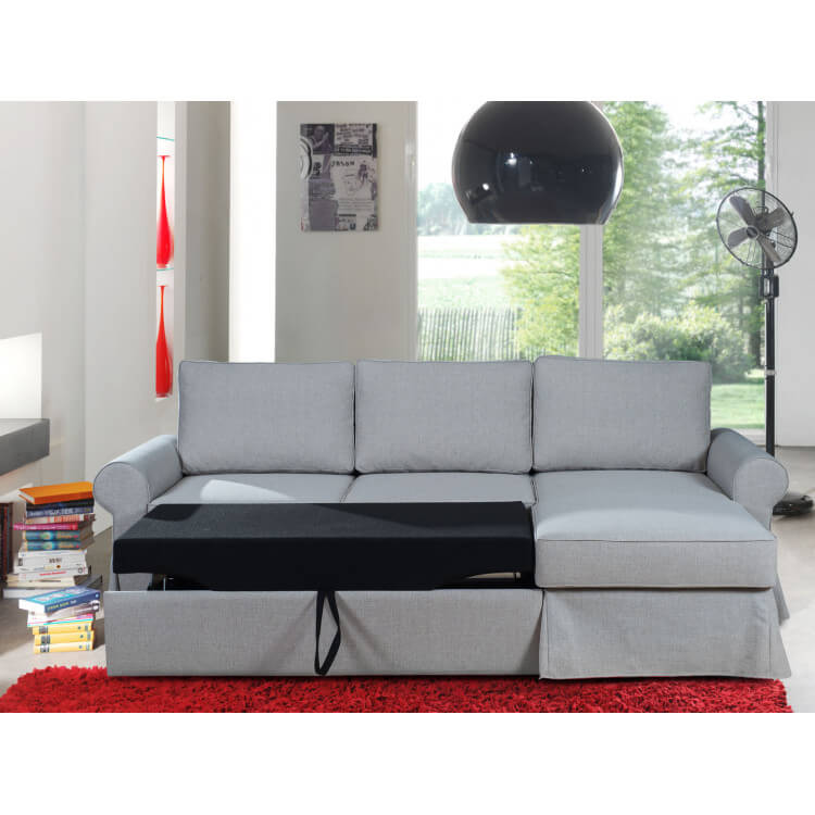 Canapé d'angle réversible, convertible, 3 places, en chenille chinée, masi La Redoute Interieurs | La Redoute