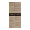 Armoire enfant contemporaine 2 portes coloris chêne/lave James