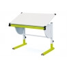 Bureau enfant contemporain inclinable blanc/vert Tetris