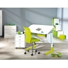 Bureau enfant contemporain inclinable blanc/vert Tetris