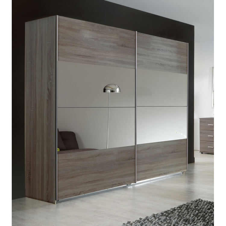Armoire adulte contemporaine coloris chêne montana Enzo II