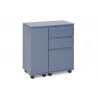 Bureau informatique design extensible laqué gris Lally