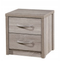 Chevet contemporain chêne sonoma gris Carine