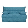 Banquette BZ contemporaine 140 cm coloris bleu/imprimé Kahina