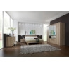 Commode contemporaine 6 tiroirs coloris chêne Madeline