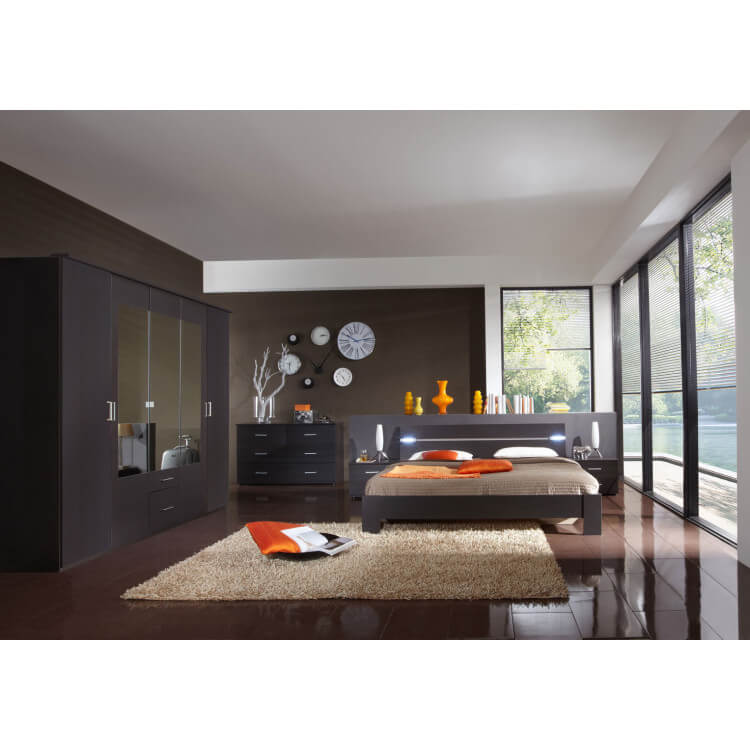 Chambre adulte contemporaine coloris lave Prisca