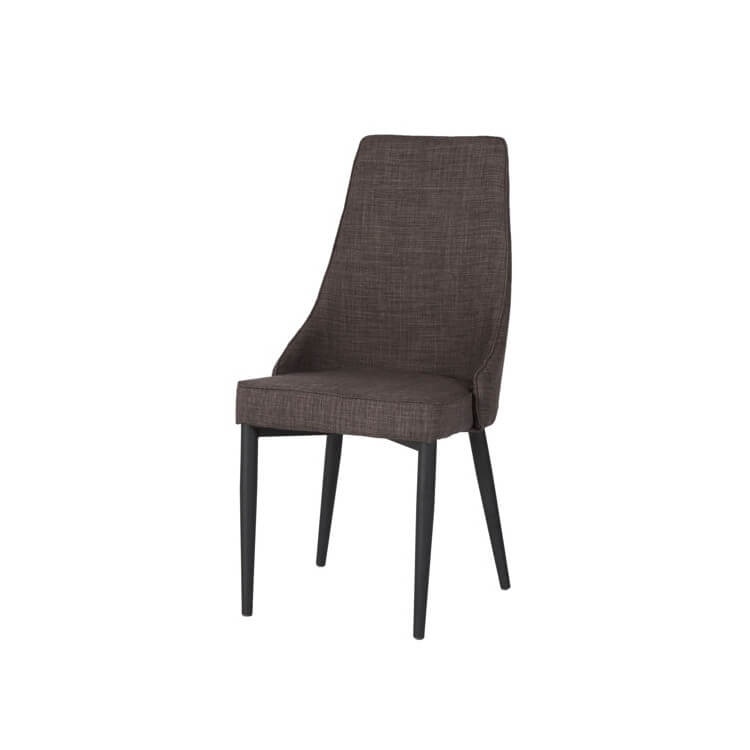 Chaise De Salle A Manger Design En Tissu Coloris Bronze Lot De 2