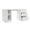 Bureau design coloris blanc Fabrik