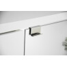 Buffet/bahut design laqué blanc 4 portes avec éclairage Ludivine