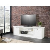 Meuble TV contemporain coloris blanc Natural